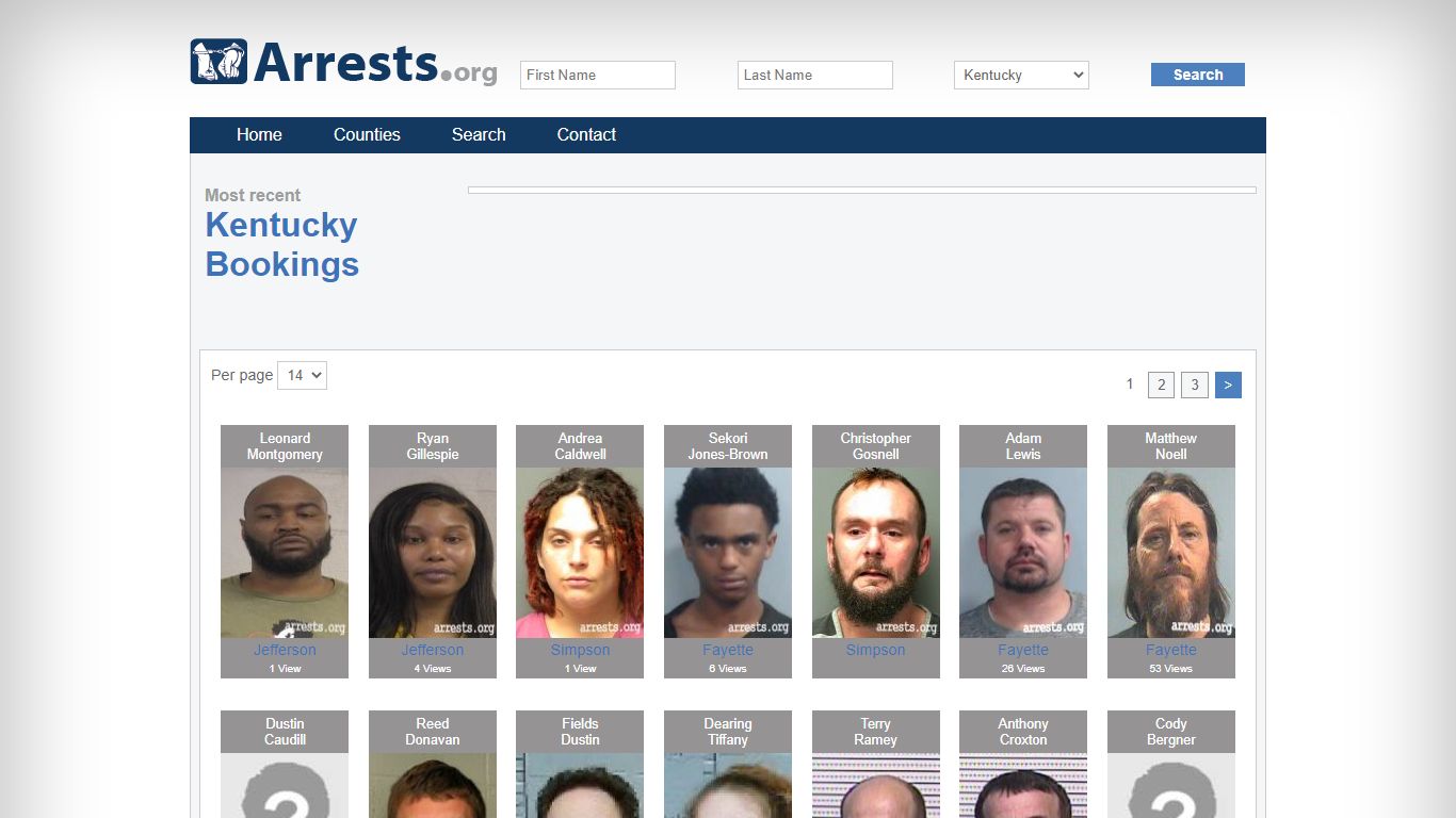 Kentucky Arrests and Inmate Search